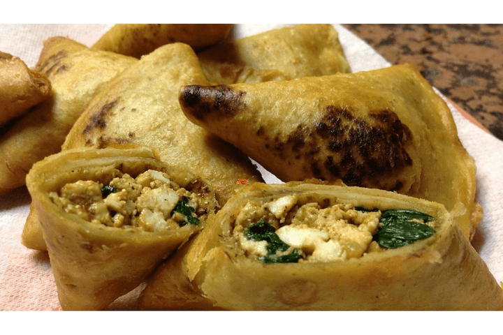 20. Spinach Paneer Samosa