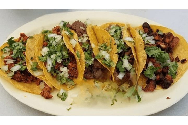 5  CHICHARRÓN TACOS (in green sauce)