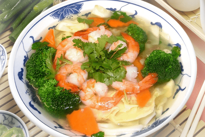 85. Prawn Vegetable Noodle Soup