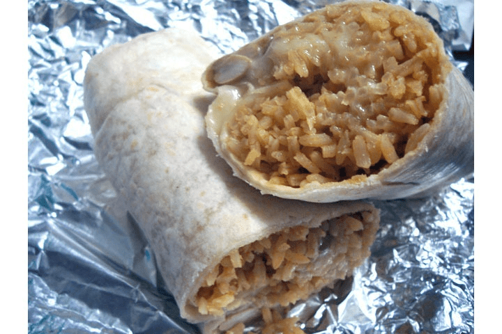 Rice, Bean & Cheese burrito