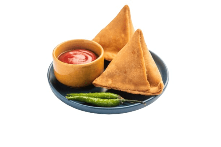 28. (2pc) Samosa Chaat