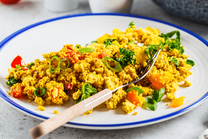 Indian Scrambled Eggs with Vegetables