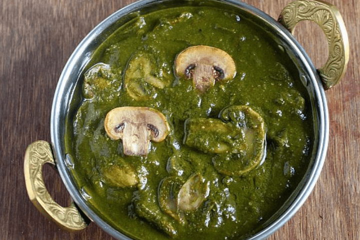 Mushroom Palak Saag