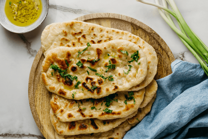 Spinach or Cilantro Naan