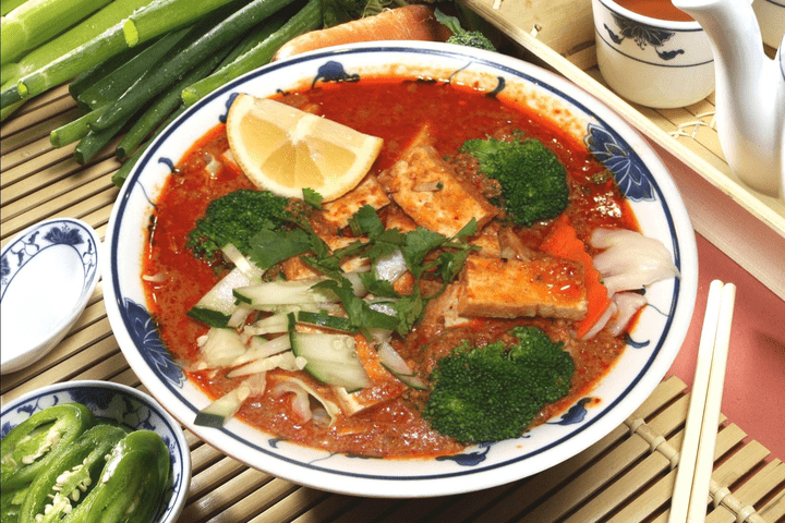 Sate Tofu Veggies Noodle Soup