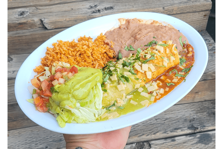 Vegan enchilada Plate (1)