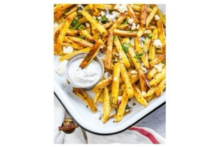 8. Garlic Feta Fries
