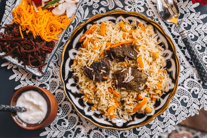 Mutton (Goat) Fry SPL Biryani Family Pack (Free 6oz Appetizer, dessert)