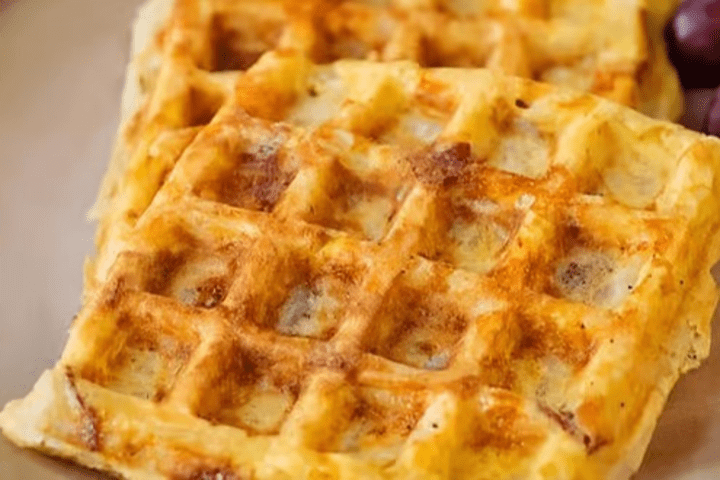 Egg and cheese waffle