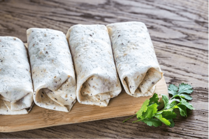 Shrimp burrito